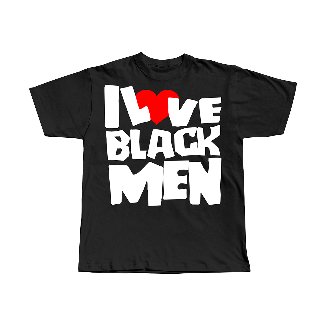 I LOVE BLACK MEN STATEMENT GRAPHIC TEE